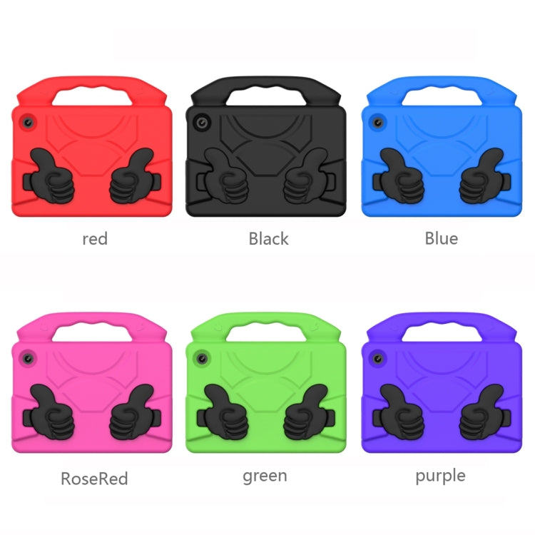 For Amazon Kindle Fire 7 2022 Children EVA Shockproof Tablet Case with Thumb Bracket(Black) by bashfashion