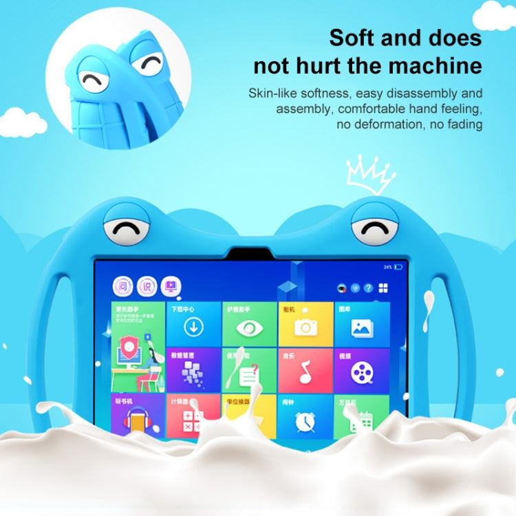 For Alcatel 3T 10 2020 Silicone Shockproof Protective Tablet Case(Blue) by bashfashion