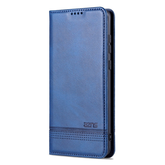 For Huawei Mate 50 / Mate 50E AZNS Magnetic Calf Texture Flip Leather Phone Case(Dark Blue) by AZNS