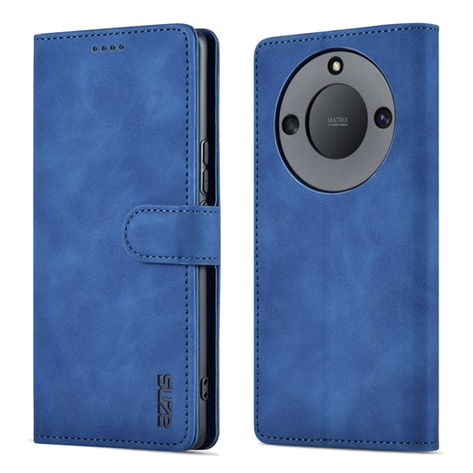 For Honor X40 AZNS Skin Feel Calf Texture Flip Leather Phone Case(Blue) by AZNS