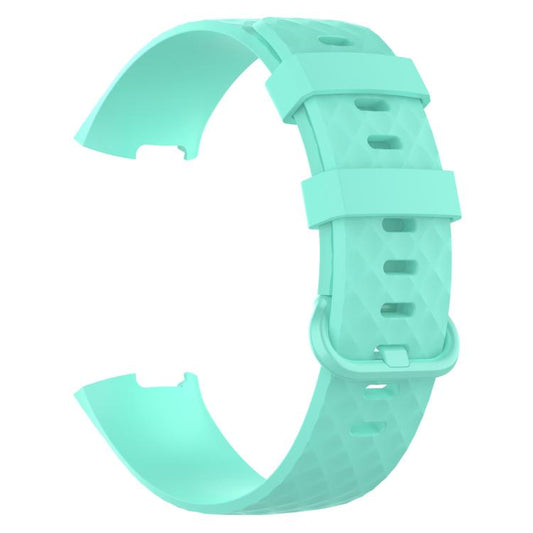 xDfind 18mm Silver Color Buckle TPU Wrist Strap Watch Band for Fitbit Charge 4 / Charge 4 SE / Charge 3 / Charge 3 SE, Size: S(Green) by xDfind