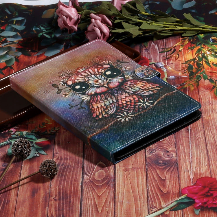 For 8 inch Tablet PC Universal Coloured Drawing Pattern Horizontal Flip Leather Case with Holder & Card Slot(Owl) by bashfashion