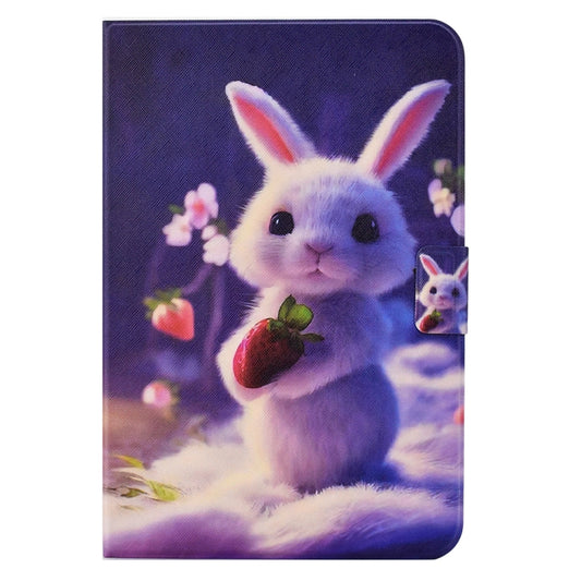 For Samsung Galaxy Tab A8 10.5 2021 / A8 2022 Electric Pressed TPU Smart Leather Tablet Case(Strawberry Bunny) by bashfashion