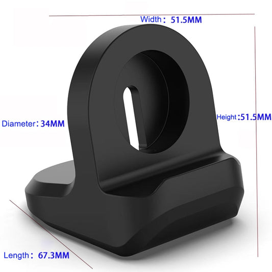 For Google Pixel Watch Smart Watch Silicone Charging Holder(Black) by bashfashion