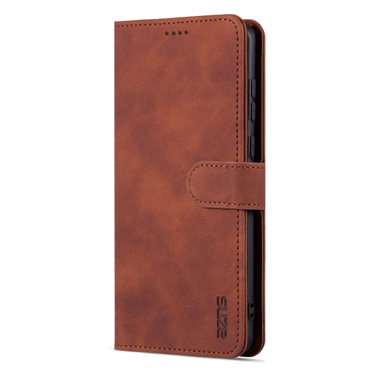 For Huawei Mate 50 / Mate 50E AZNS Skin Feel Calf Texture Flip Leather Phone Case(Brown) by AZNS