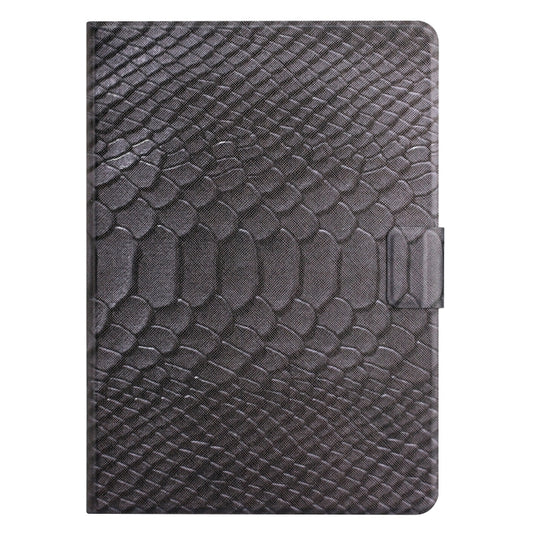 For Samsung Galaxy Tab A7 10.4 2020 Solid Color Crocodile Texture Leather Smart Tablet Case(Black) by bashfashion