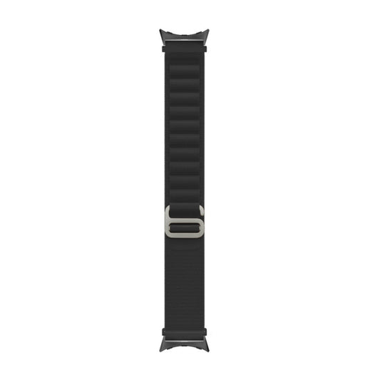 For Google Pixel Watch Nylon Loop Black Connector Watch Band(Black) by bashfashion