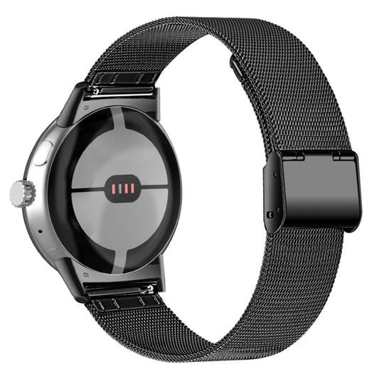 For Google Pixel Watch Milan Buckle Fine Mesh Metal Watch Band(Black) by bashfashion