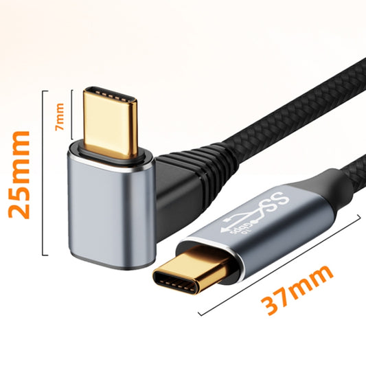 For Steam Deck Gen 100W USB-C/Type-C Male to USB-C/Type-C Female Stereo Curved Extension Cable, Length:1m by bashfashion
