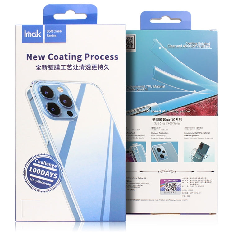For Motorola Moto X40 5G IMAK UX-10 Series Transparent Shockproof TPU Phone Case by imak