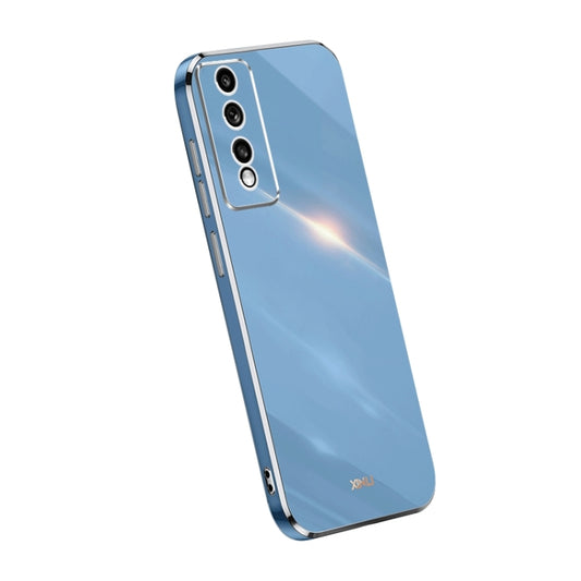 For Honor 80 GT 5G XINLI Straight Edge 6D Electroplate TPU Phone Case(Celestial Blue) by XINLI