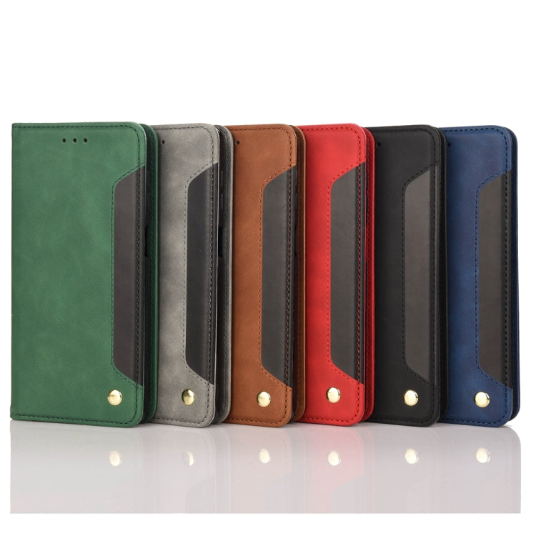 For Samsung Galaxy S23 Ultra 5G Skin Feel Splicing Leather Phone Case(Grey) by bashfashion