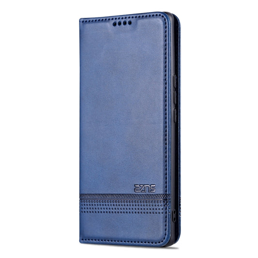 For Honor 80 SE AZNS Magnetic Calf Texture Flip Leather Phone Case(Dark Blue) by AZNS