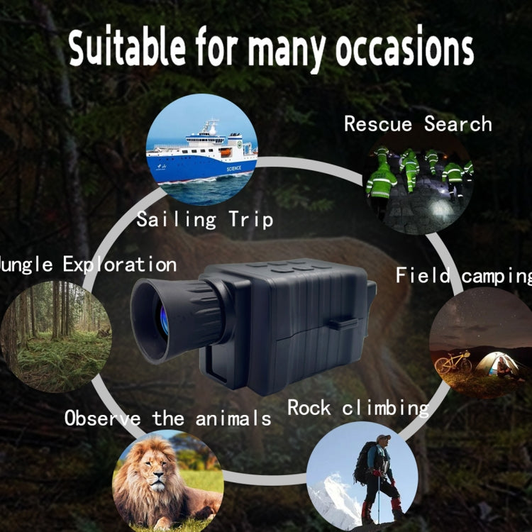 NV3000 Outdoor Hunting 4K HD Monocular Digital Night Vision Device(Black) by bashfashion