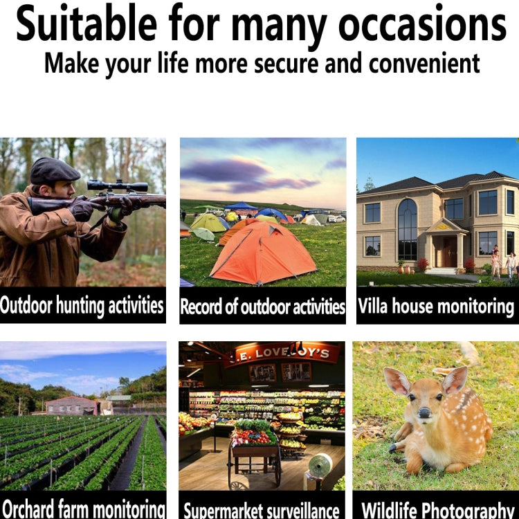 PR5000 2 Inch LCD Screen 1080P WiFi Infrared Night Vision Wildlife Hunting Tracking Camera by bashfashion