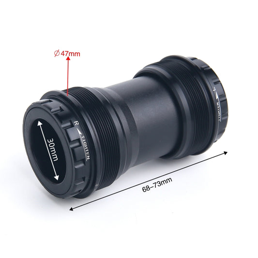 T47A30 Bottom Bracket Fits 68mm/73mm Width of Bicycle Frame(Black) by bashfashion