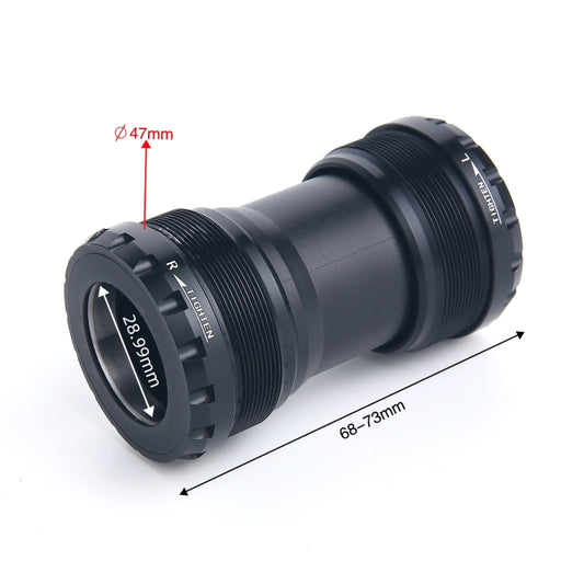 T47ADUB Bottom Bracket Fits 68mm/73mm Width of Bicycle Frame(Black) by bashfashion