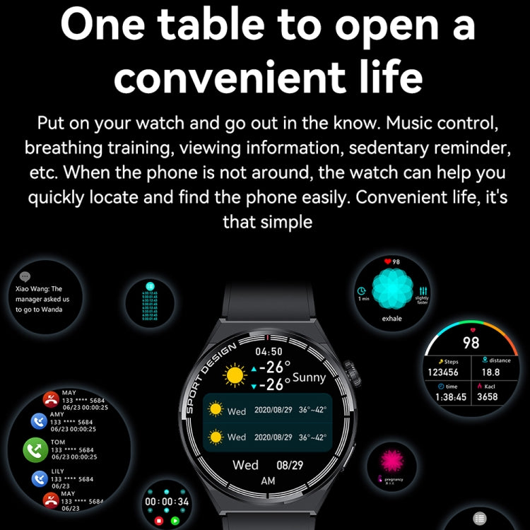 HDT 3 Max 1.6 inch Silicone Band IP67 Waterproof Smart Watch Support Bluetooth Call / NFC(Black) by bashfashion