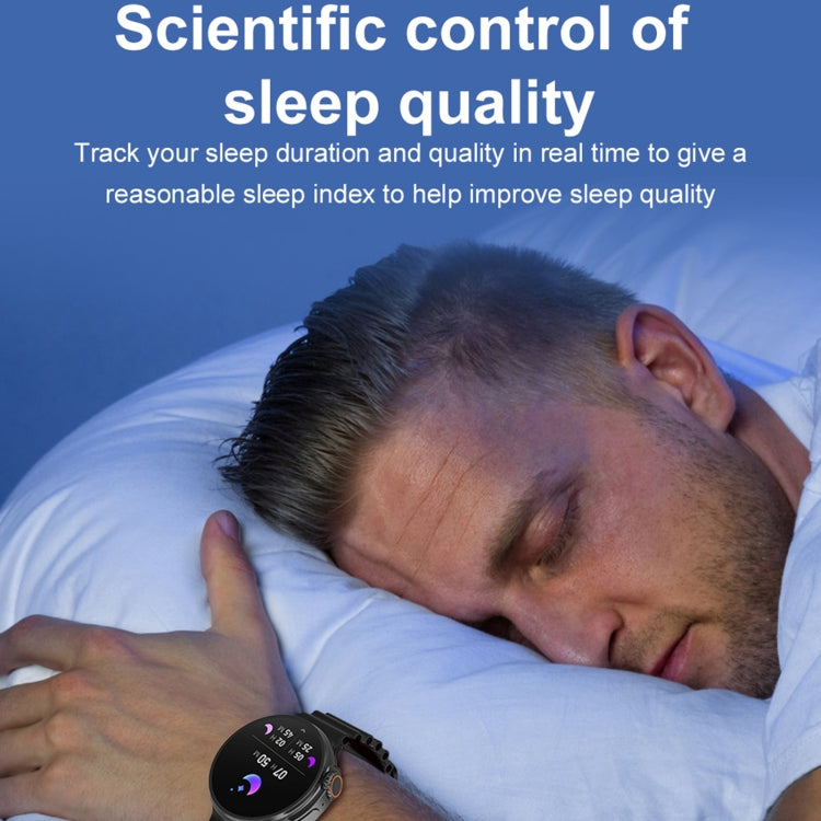 K9 Ultra Pro 1.39 inch Silicone Band IP67 Waterproof Smart Watch Support Bluetooth Call / NFC(Orange) by bashfashion