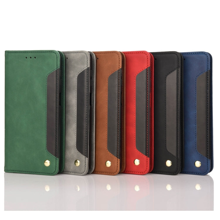 For Xiaomi Redmi Note 12 Pro 5G Global Skin Feel Splicing Leather Phone Case(Brown) by bashfashion