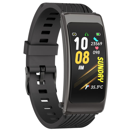 K20 1.14 inch Silicone Band Earphone Detachable Life Waterproof Smart Watch Support Bluetooth Call(Black) by bashfashion