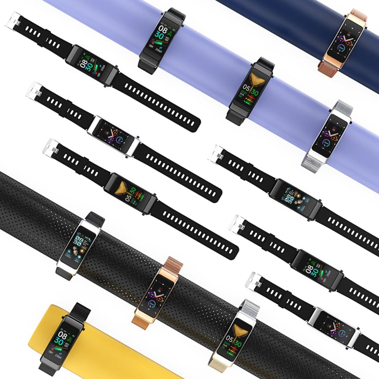 K50 1.08 inch Steel Band Earphone Detachable IP67 Waterproof Smart Watch Support Bluetooth Call(Black) by bashfashion