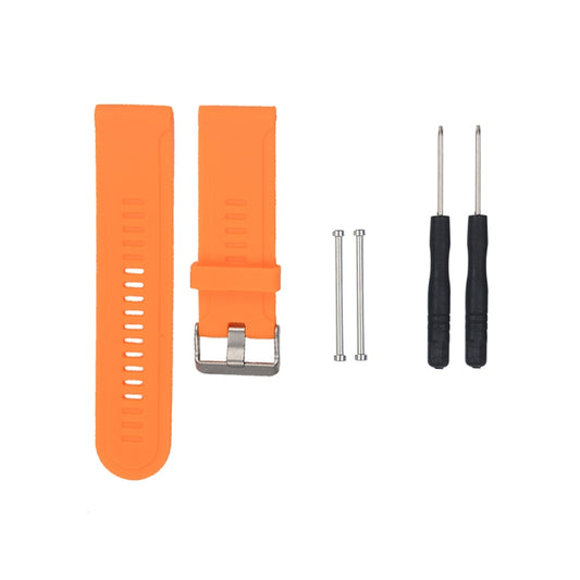 For Garmin Fenix3 HR Silicone Watch Band(Orange) by bashfashion
