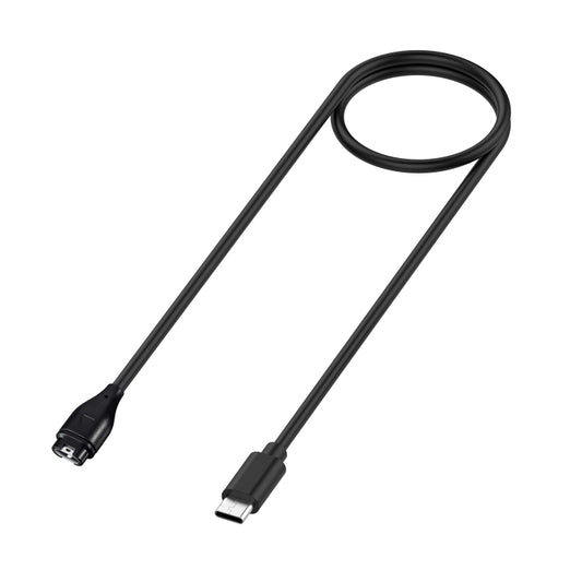 For Garmin Forerunner 265 / 265S / 965 Universal Type-C / USB-C Smart Watch Charging Cable, Length: 1m(Black) by bashfashion