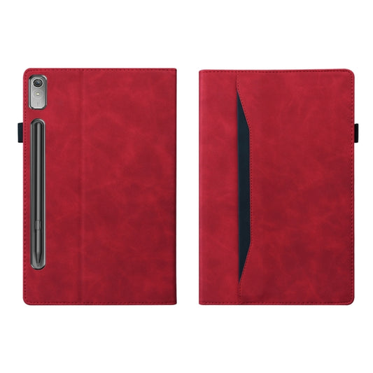 For Lenovo Tab P11 Pro Gen 2 Business Shockproof Horizontal Flip Leather Tablet Case(Red) by bashfashion