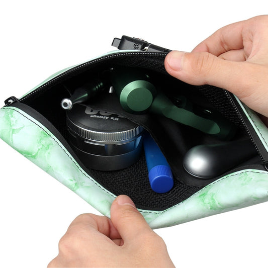 FIREDOG CL93 Portable Tobacco Deodorant Bag with Combination Lock(Marble Red) by FIREDOG