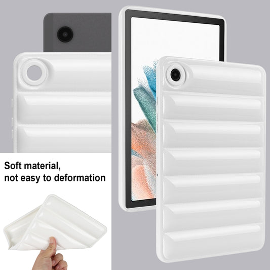 For Samsung Galaxy Tab A7 Lite T220 / T225 Eiderdown Cushion Shockproof Tablet Case(White) by bashfashion