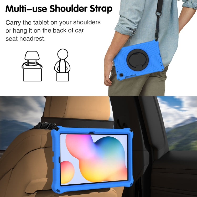 For Samsung Galaxy Tab S6 Lite P610 Spider King Silicone Protective Tablet Case(Blue) by bashfashion