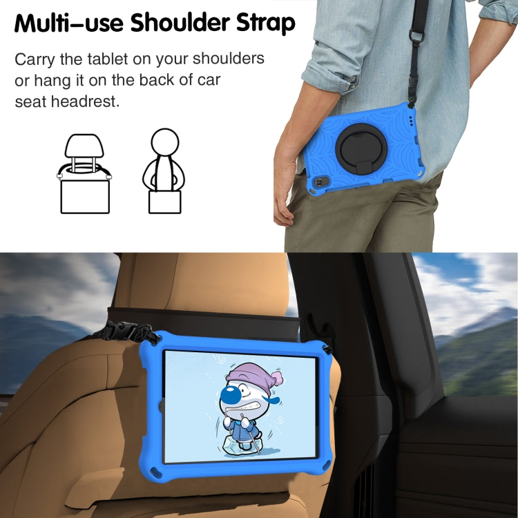 For Samsung Galaxy Tab A 8.4 2020 SM-T307 Spider King Silicone Protective Tablet Case(Blue) by bashfashion