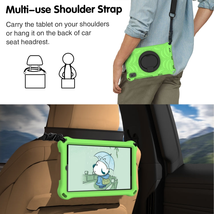 For Samsung Galaxy Tab A 8.4 2020 SM-T307 Spider King Silicone Protective Tablet Case(Green) by bashfashion