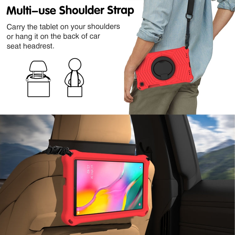 For Samsung Galaxy Tab A 8 SM-T290 Spider King Silicone Protective Tablet Case(Red) by bashfashion