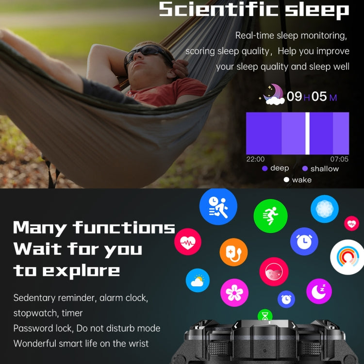 PG666 1.39 inch TFT Screen Bluetooth Call Smart Watch, Support Heart Rate / Blood Pressure Monitoring(Black) by bashfashion