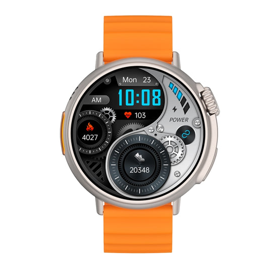 MT30 1.6 inch HD Screen TPU Strap Smart Watch Supports Voice Calls/Blood Oxygen Monitoring(Orange) by bashfashion