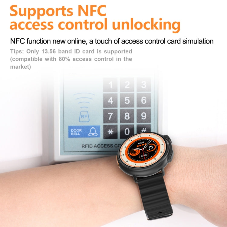 MT30 1.6 inch HD Screen TPU Strap Smart Watch Supports Voice Calls/Blood Oxygen Monitoring(Orange) by bashfashion