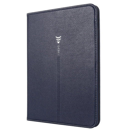 For iPad 2025 / 2022 GEBEI Silk Texture Flip Tablet Leather Case(Blue) by GEBEI