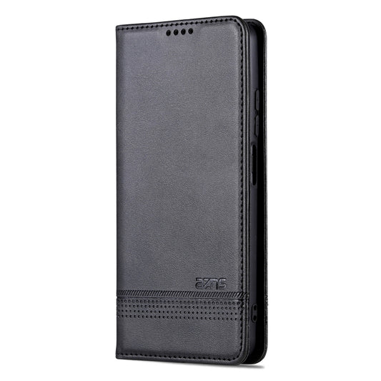For Honor X50i/90 Lite AZNS Magnetic Calf Texture Flip Leather Phone Case(Black) by AZNS