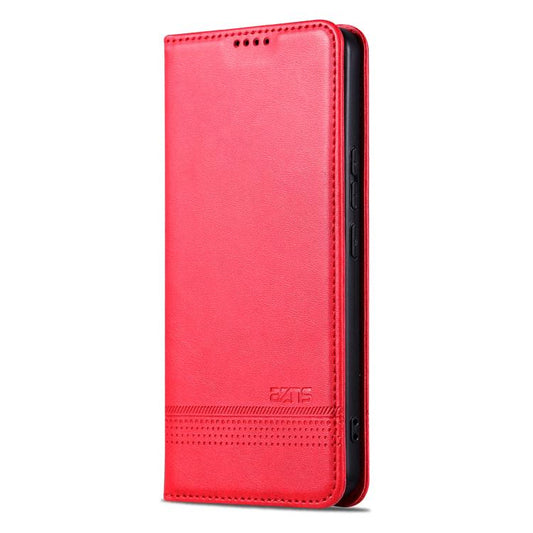 For Honor 300 Ultra AZNS Magnetic Calf Texture Flip Leather Phone Case(Red) by AZNS