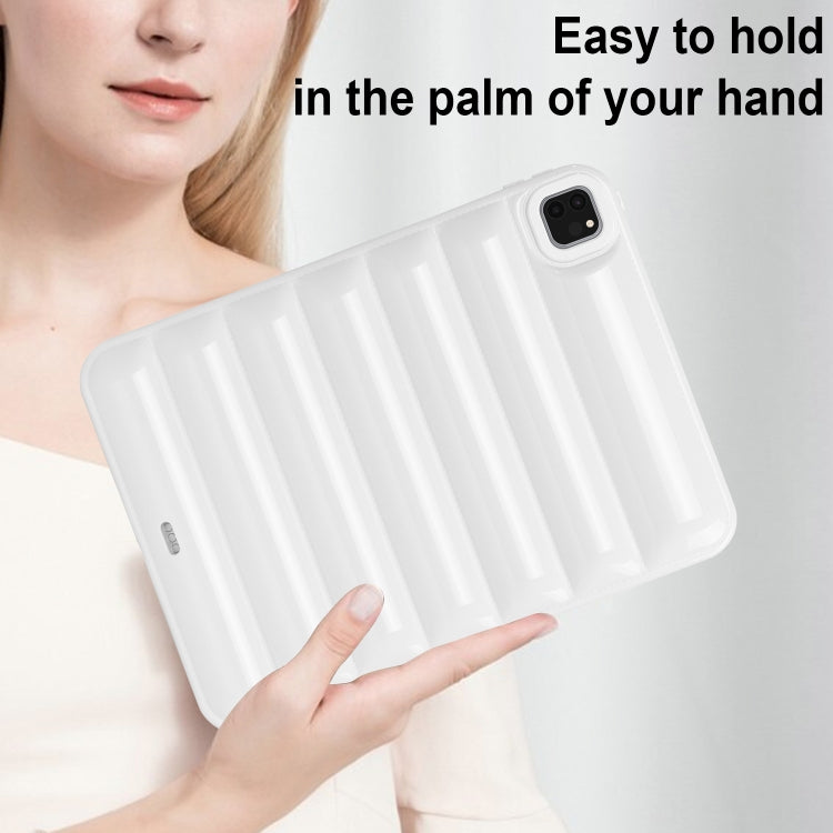 For iPad Pro 11 2022 / 2021 / 2020 Eiderdown Cushion Shockproof Tablet Case(White) by bashfashion