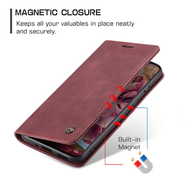 For OnePlus 11 CaseMe 013 Multifunctional Horizontal Flip Leather Phone Case(Wine Red) by CaseMe