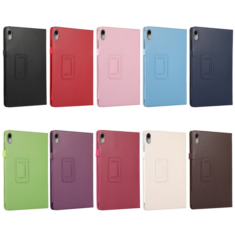 For Huawei MatePad 11 2023 Litchi Texture Leather Tablet Case with Holder(Black) by bashfashion