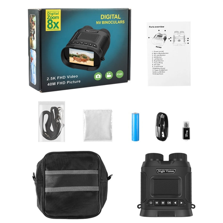 DT29 3 inch IPS Screen Binoculars Digital Binoculars Night Vision(Black) by bashfashion