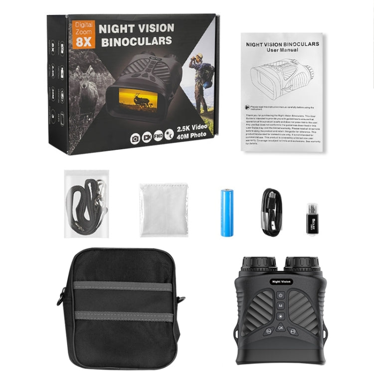 DT39 3 inch IPS Screen Binoculars Digital Binoculars Night Vision(Black) by bashfashion