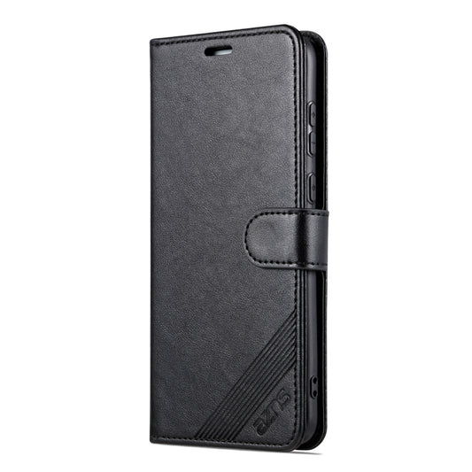 For Huawei P60 / P60 Pro AZNS Sheepskin Texture Flip Leather Phone Case(Black) by AZNS