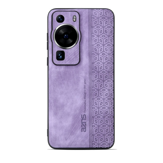 For Huawei P60 / P60 Pro AZNS 3D Embossed Skin Feel Phone Case(Purple) by AZNS