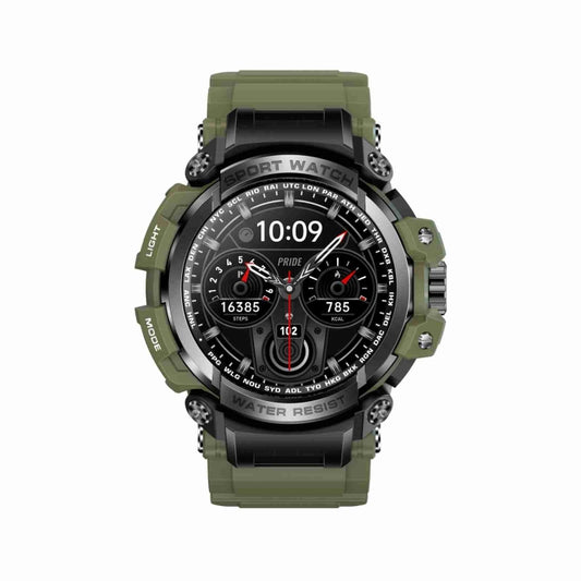 LC16 1.32 inch IP68 Waterproof Sports Outdoor Sport Smart Watch, Support Bluetooth Calling / Heart Rate Monitoring(Green) by bashfashion