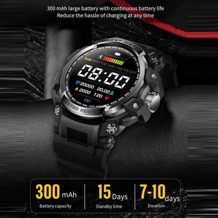 LC16 1.32 inch IP68 Waterproof Sports Outdoor Sport Smart Watch, Support Bluetooth Calling / Heart Rate Monitoring(Black) by bashfashion